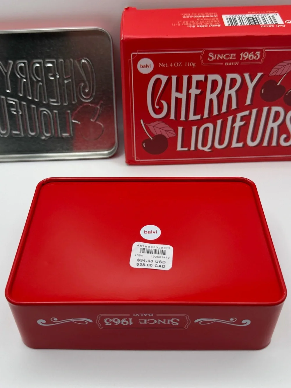 Anthropologie Balvi Cherry Liquers Jewelry Box Trinket Holder NIB